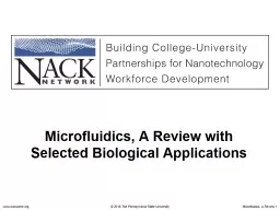 Microfluidics, A Review