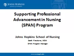 Supporting Professional Advancement in Nursing