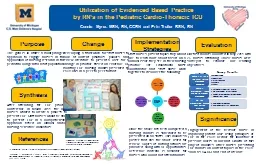 Utilization of  Evidenced Based Practice