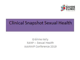 Clinical Snapshot Sexual Health