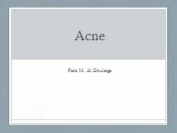 Acne Faris M. Al Ghulaiga