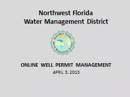 Northwest Florida  Water Management District