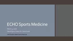 ECHO Sports Medicine March 3, 2016