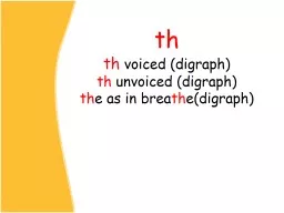 th th   voiced (digraph)