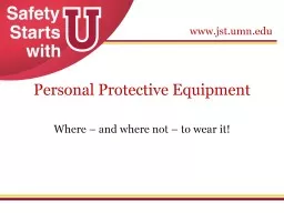 Personal Protective Equipment