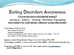 Eating Disorders Awareness