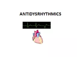 ANTIDYSRHYTHMICS ECG Contraction of atria