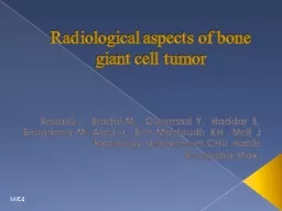 Radiological aspects of bone giant cell tumor