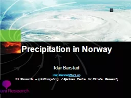 Precipitation in Norway