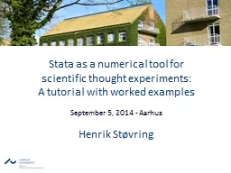 Stata as a numerical tool for