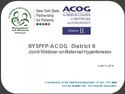 PPT-NYSPFP-ACOG District II Joint