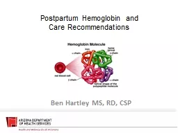 Postpartum Hemoglobin and Care Recommendations