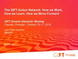 The GIFT Action Network: How we Work, How we Learn, How we Move Forward