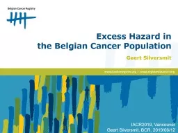 Excess Hazard in  the Belgian Cancer Population