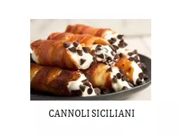 PPT-CANNOLI SICILIANI Presentazione