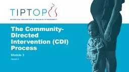 The Community-Directed Intervention (CDI) Process