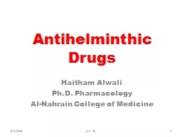 PPT-Antihelminthic Drugs Haitham