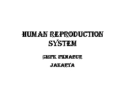 HUMAN REPRODUCTION SYSTEM