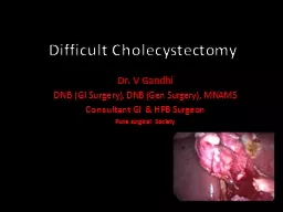Difficult Cholecystectomy