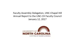 Faculty Assembly Delegation, UNC-Chapel Hill