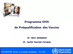 Programme  OMS  de  Préqualification