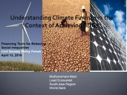 Understanding Climate Finance in the Context of