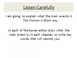 PPT-Listen Carefully I am going to explain what the main events in