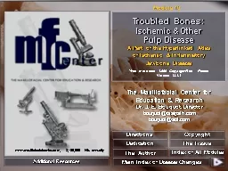 PPT-Troubled Bones: Ischemic & Other