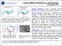 L-band SAR modeling on shrublands