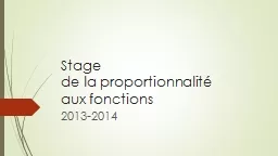 PPT-Stage de la proportionnalité