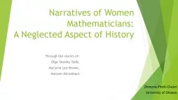 Narratives of Women Mathematicians: