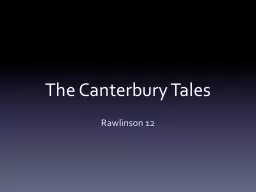 The Canterbury Tales Rawlinson 12