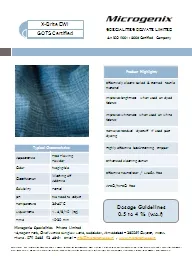 Dosage Guidelines 0.5 to 4 % (w.o.f)