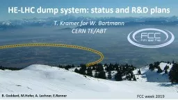 HE-LHC  dump system: status and R&D plans