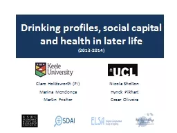 Drinking   profiles , social capital
