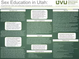 Sex Education in Utah: Ciara Blankenfeld