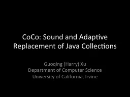 CoCo : Sound and Adaptive Replacement of Java Collections