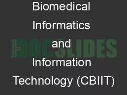 Center for Biomedical Informatics and Information Technology (CBIIT)