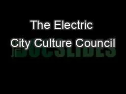 The Electric City Culture Council