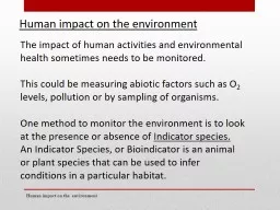 PPT-Human impact on the environment