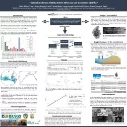 Thermal resilience of Delta Smelt: What can we learn from otoliths?