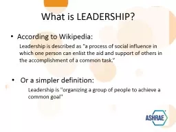 What   is  LEADERSHIP? According