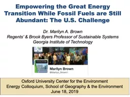 PPT-Empowering the Great Energy Transition While Fossil Fuels are Still Abundant: The U.S.