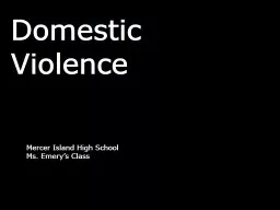Domestic  Violence Mercer Island High School