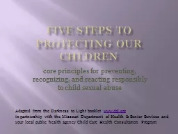 PPT-Five Steps to Protecting our