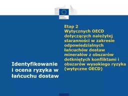 Etap 2  Wytycznych OECD dotyczących należytej staranności w zakresie odpowiedzialnych łańcuch