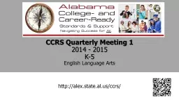 PPT-CCRS Quarterly Meeting 1