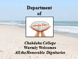 PPT-Department of Chakdaha College