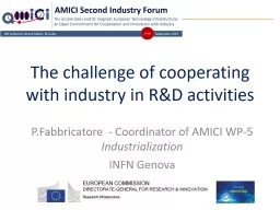 The challenge of cooperating with industry in R&D activities