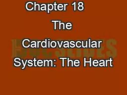 PPT-Chapter 18 The Cardiovascular System: The Heart